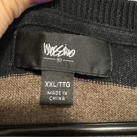 Black and Brown Striped Sweater Knit Dress 🧶 - Picture 6 of 15